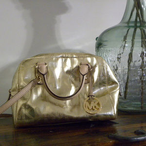 Gold Michael Kors Purse